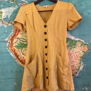 Super cute yellow summer dress